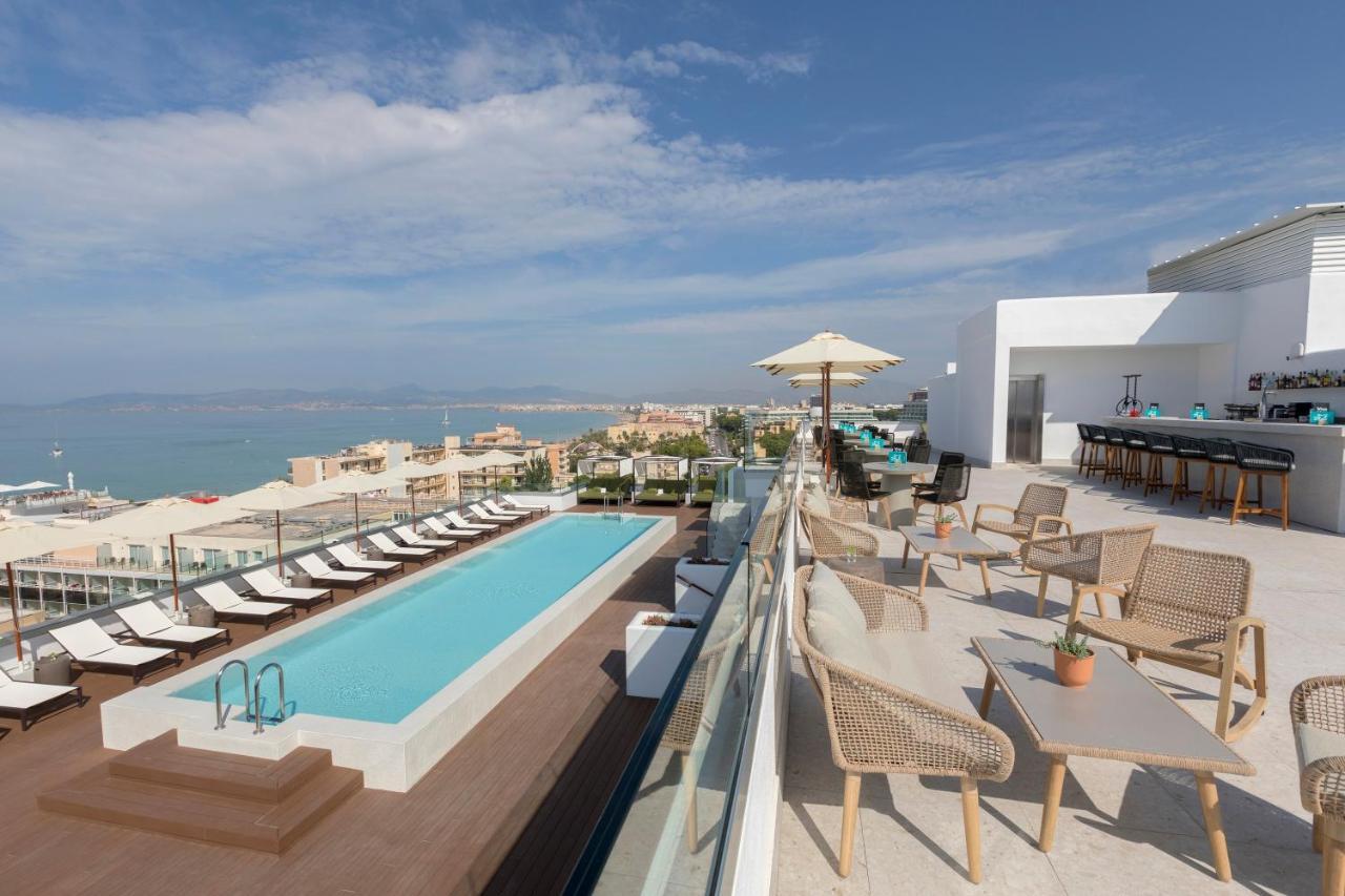 艾龙公园hm酒店 帕尔马海滩 外观 照片 Rooftop pool at the hotel